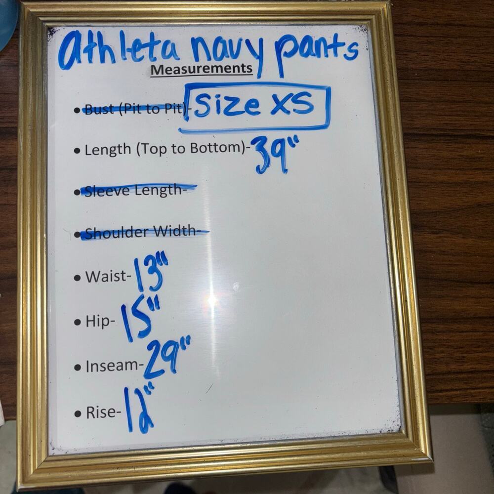 Athleta Venice Colorblock Wide Leg Pant Navy/Black Sculptek Light XS - Picture 12 of 12